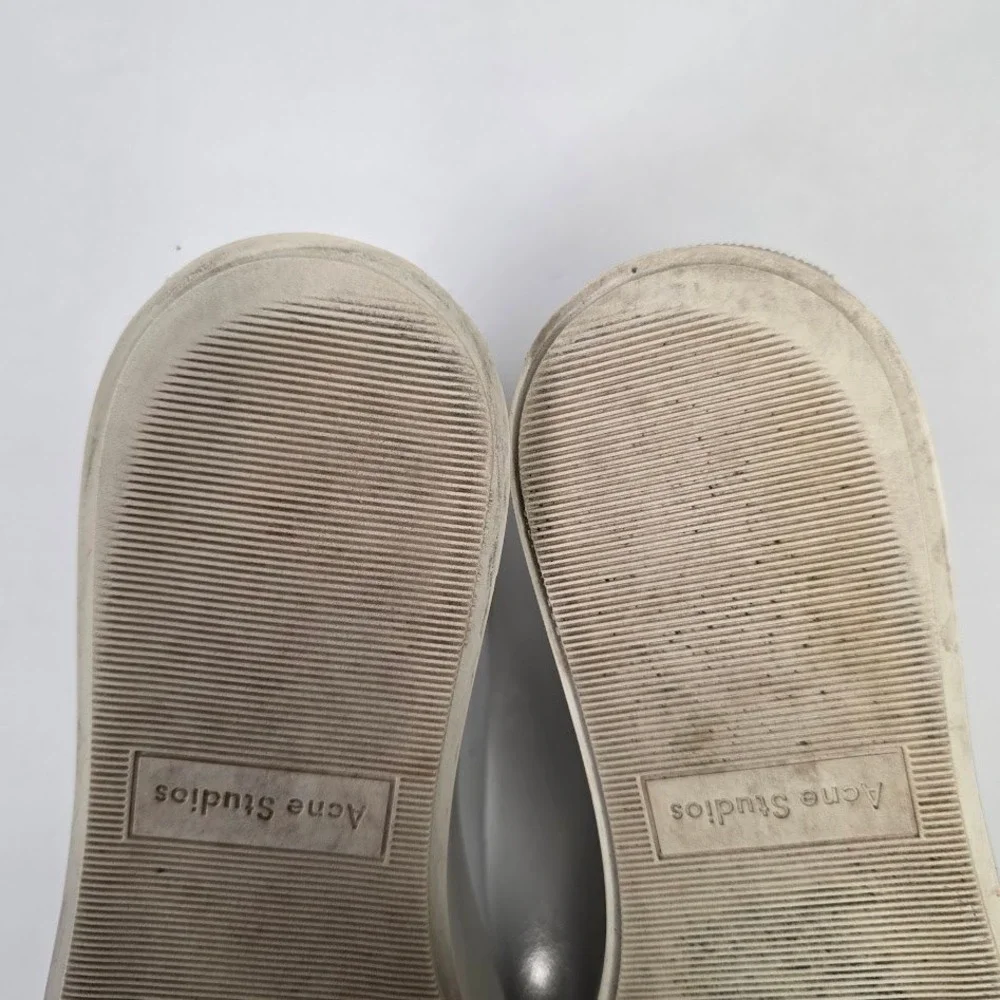 Acne Studios Women's Size 39 Drihanna White Leather Platform Sneakers Made Italy
